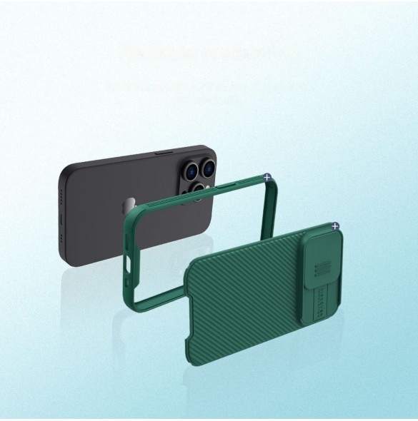 Nillkin CamShield Pro-fodral (PC och TPU) iPhone 14 Pro 6.1 2022 Deep Green
