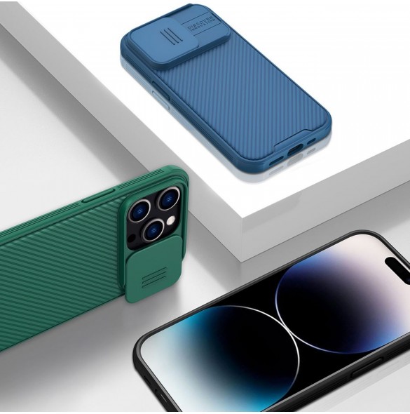 Nillkin CamShield Pro-fodral (PC och TPU) iPhone 14 Pro 6.1 2022 Deep Green