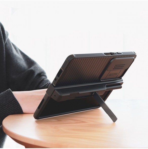 Nillkin CamShield Pro Fodral (kostym) för Samsung Galaxy Z Fold 4 skal med kamerafodral blått