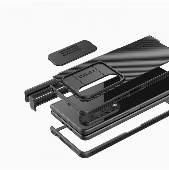 Nillkin CamShield Pro Fodral (kostym) för Samsung Galaxy Z Fold 4 skal med kamerafodral blått
