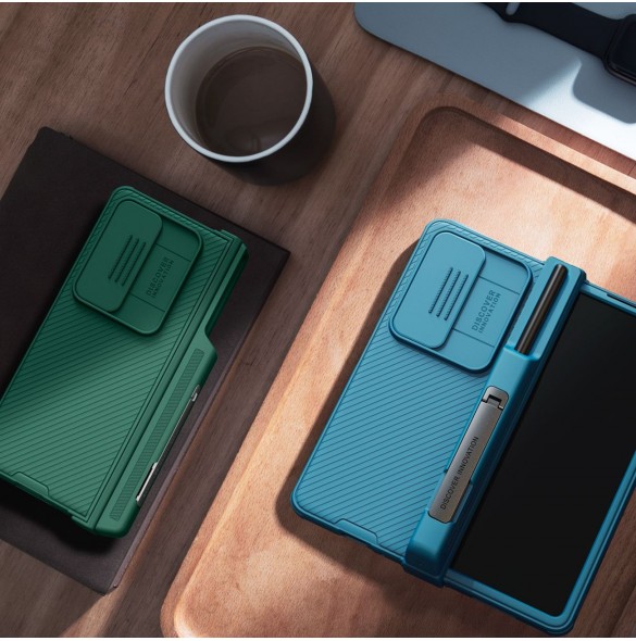Nillkin CamShield Pro Fodral (kostym) för Samsung Galaxy Z Fold 4 skal med kamerafodral blått