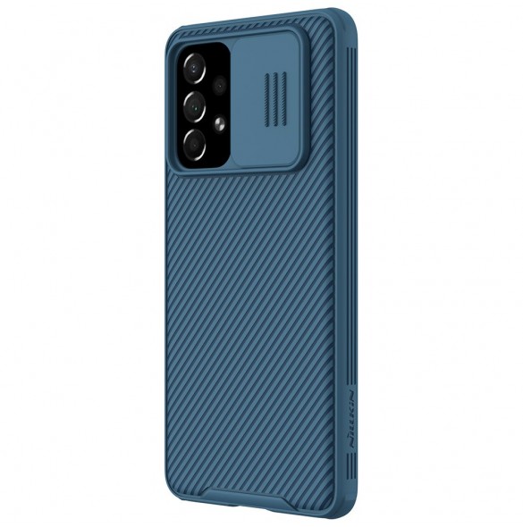 Nillkin CamShield Pro Case Armored Pouch Cover Kamera Cover Kamera Samsung Galaxy A73 Blå