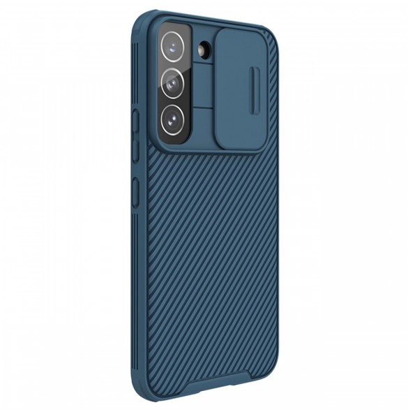 Nillkin CamShield Pro Fodral Armored Pouch Cover Kameraskydd Kamera Samsung Galaxy S22 + (S22 Plus) Blå