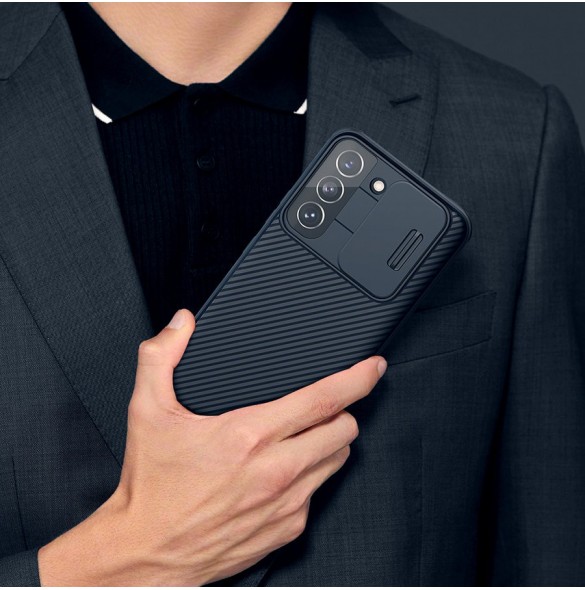 Nillkin CamShield Pro Fodral Armored Pouch Cover Kameraskydd Kamera Samsung Galaxy S22 + (S22 Plus) Blå