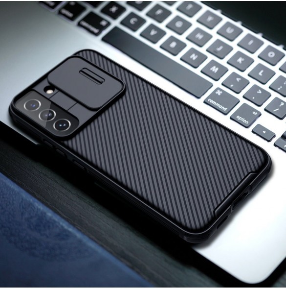 Nillkin CamShield Pro Fodral Armored Pouch Cover Kameraskydd Kamera Samsung Galaxy S22 + (S22 Plus) Blå
