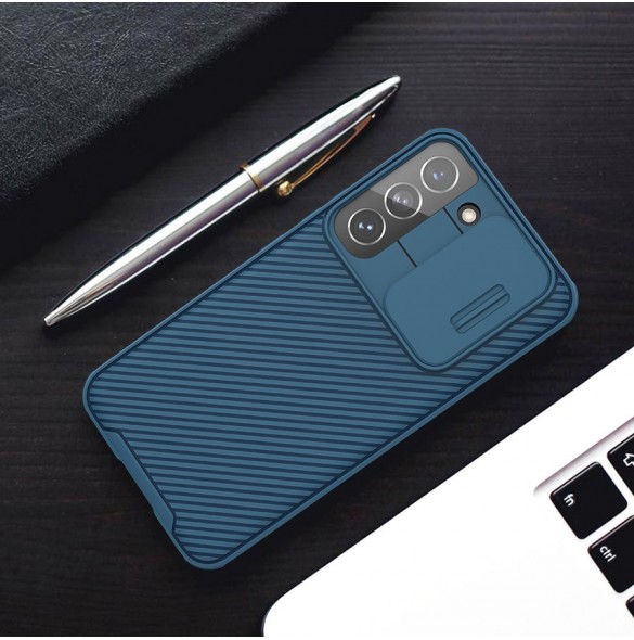 Nillkin CamShield Pro Fodral Armored Pouch Cover Kameraskydd Kamera Samsung Galaxy S22 + (S22 Plus) Blå