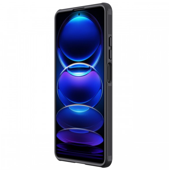 Nillkin CamShield Pro-fodral till Xiaomi Redmi Note 12 Pro / Poco X5 Pro 5G-fodral med kameraskydd svart