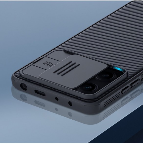 Nillkin CamShield Pro-fodral till Xiaomi Redmi Note 12 Pro / Poco X5 Pro 5G-fodral med kameraskydd svart
