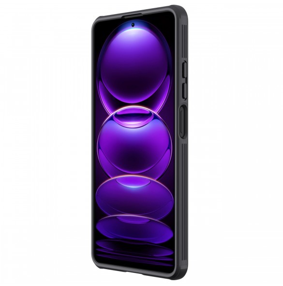 Nillkin CamShield Pro Fodral till Xiaomi Redmi Note 12 Pro+ skal med kamerafodral svart