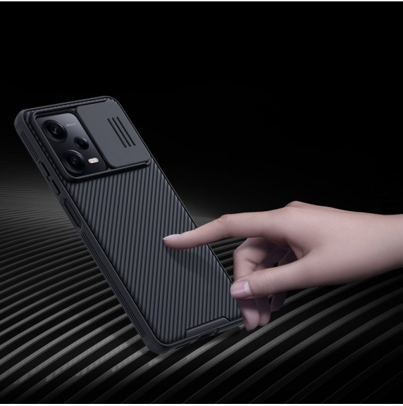 Nillkin CamShield Pro Fodral till Xiaomi Redmi Note 12 Pro+ skal med kamerafodral svart