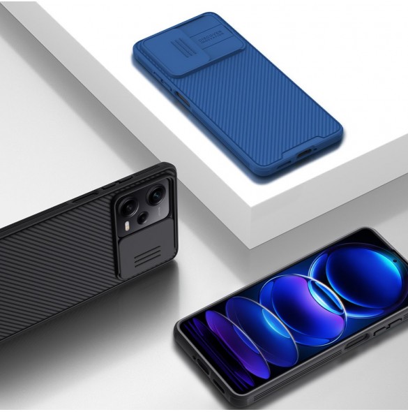 Nillkin CamShield Pro Fodral till Xiaomi Redmi Note 12 Pro+ skal med kamerafodral svart