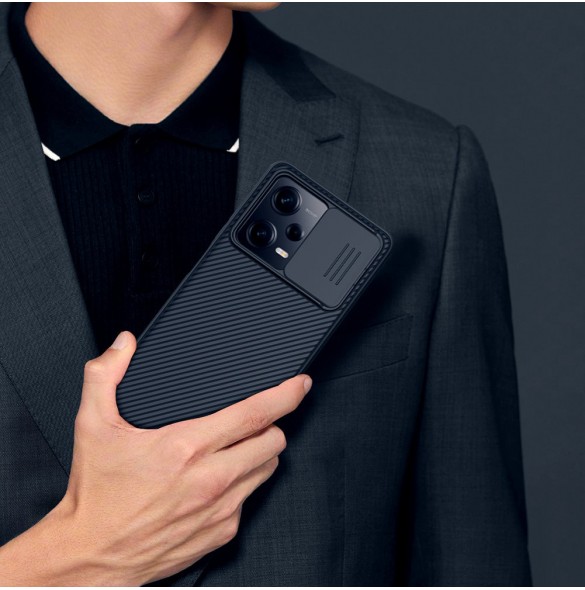 Nillkin CamShield Pro Fodral till Xiaomi Redmi Note 12 Pro+ skal med kamerafodral svart