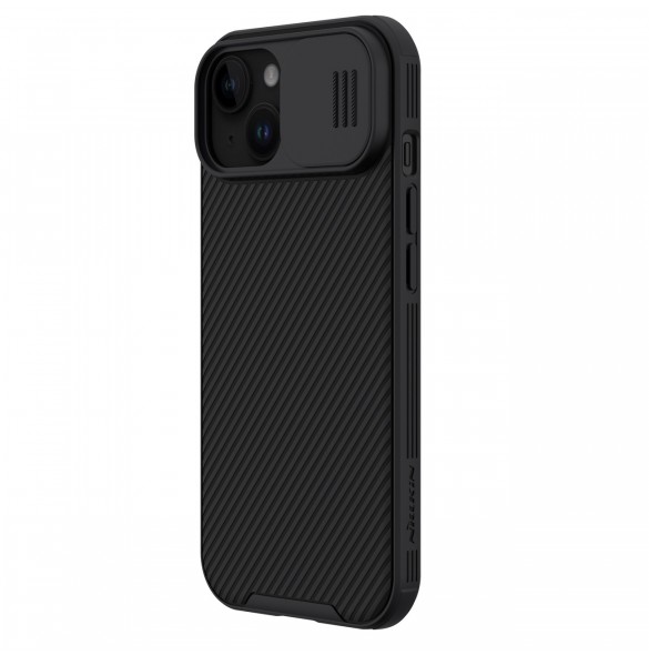 Nillkin CamShield Pro Magnetic Case for iPhone 15 Plus with Camera Protector - Black