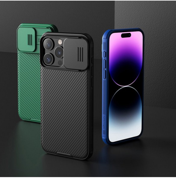 Nillkin CamShield Pro Magnetic Case for iPhone 15 Plus with Camera Protector - Blue