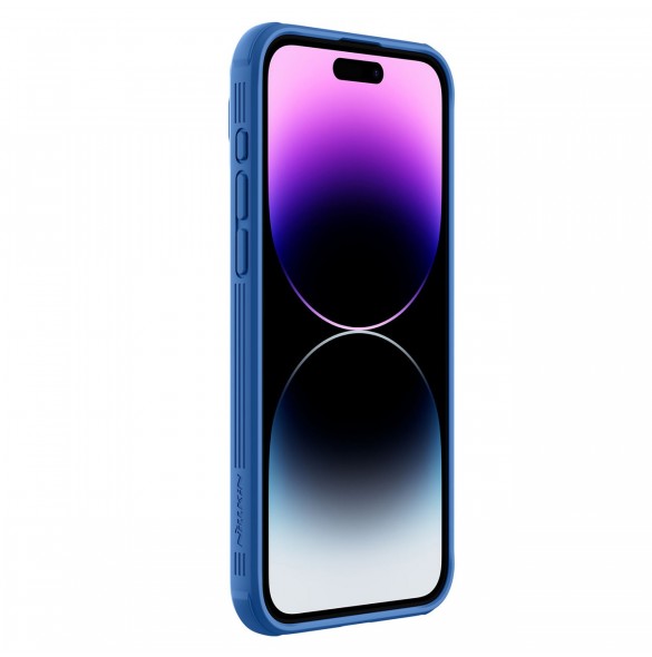 Nillkin CamShield Pro Magnetic Case for iPhone 15 Pro Max with Camera Protector - Blue