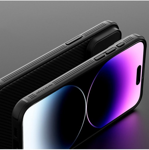 Nillkin CamShield Pro Magnetic Case for iPhone 15 Pro Max with Camera Protector - Purple
