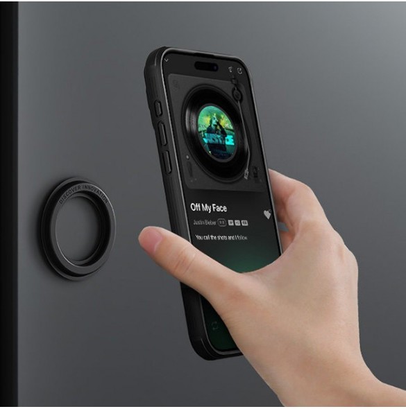 Nillkin CamShield Pro Magnetic Case for iPhone 15 with Camera Protector - Black