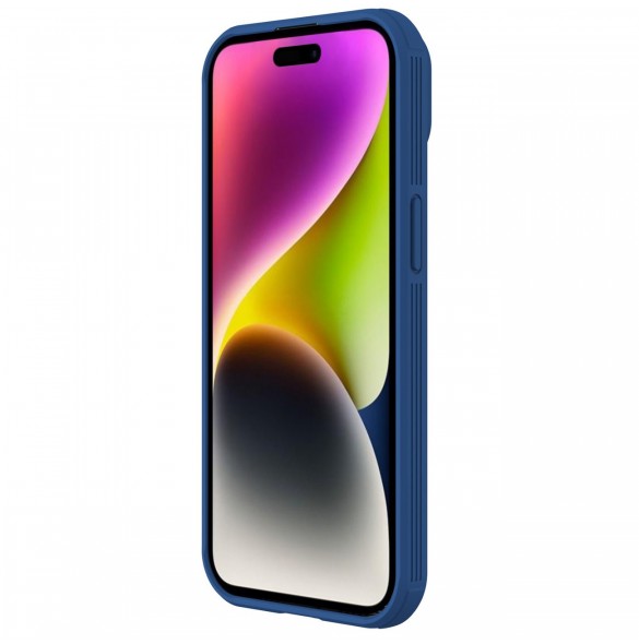 Nillkin CamShield Pro Magnetic Case for iPhone 15 with Camera Protector - Blue