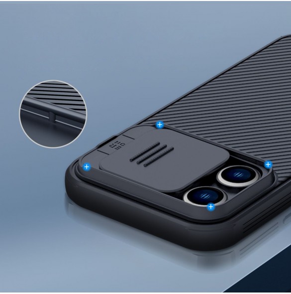 Nillkin CamShield Pro Magnetic Case iPhone 14 Pro Cover Camera Cover Black (with MagSafe)