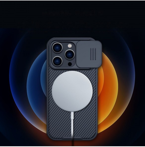 Nillkin CamShield Pro Magnetic Case iPhone 14 Pro Cover Camera Cover Black (with MagSafe)