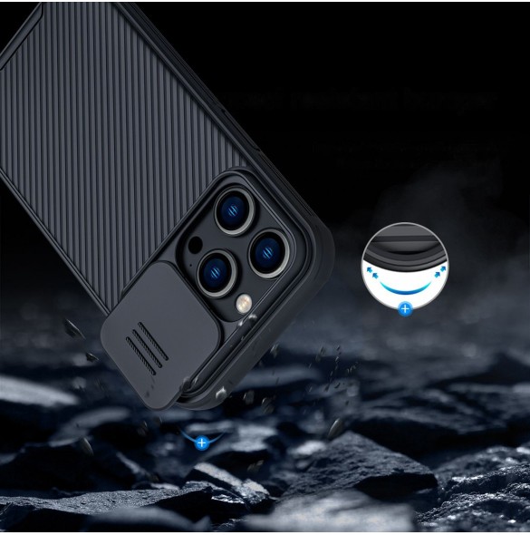 Nillkin CamShield Pro Magnetic Case iPhone 14 Pro Cover Camera Cover Black (with MagSafe)