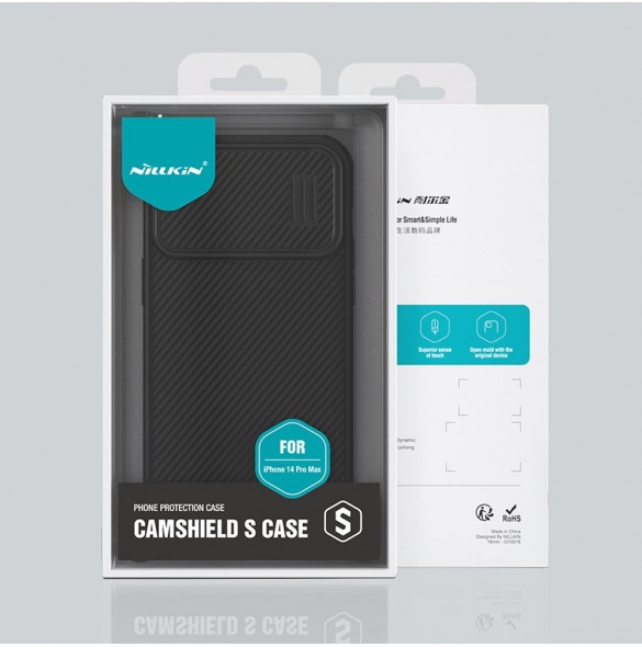 Nillkin CamShield S Case for iPhone 14 Pro Max armored cover camera cover green