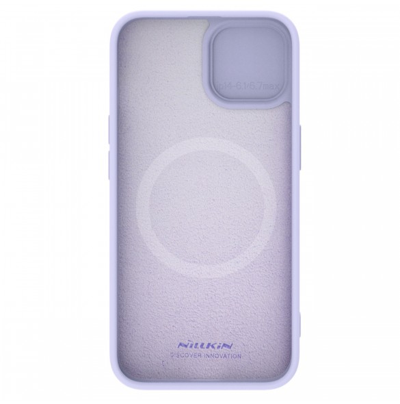 Nillkin CamShield Silky Silicone Case for iPhone 15 Plus with Camera Protector - Purple