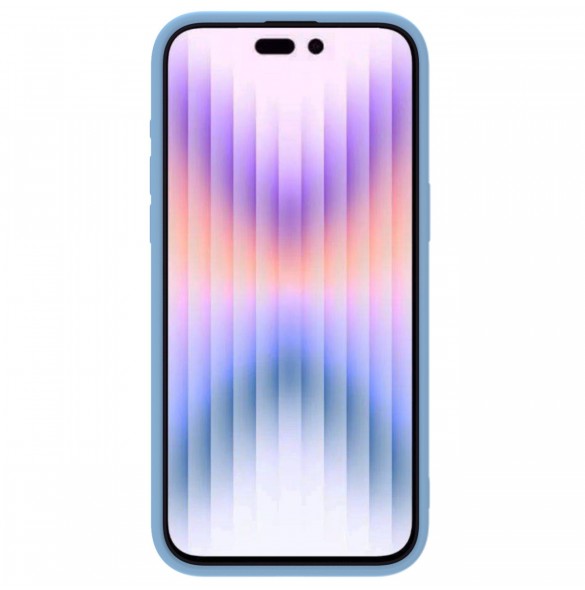 Nillkin CamShield Silky Silicone Case for iPhone 15 Pro Max with Camera Protector - Blue