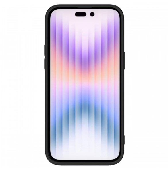 Nillkin CamShield Silky Silicone Case for iPhone 15 Pro with Camera Protector - Black