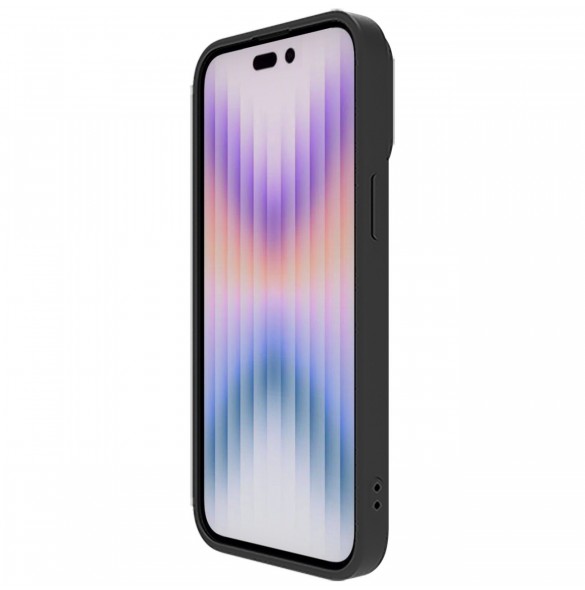 Nillkin CamShield Silky Silicone Case for iPhone 15 Pro with Camera Protector - Black