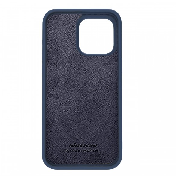 Nillkin CamShield Silky Silicone Case for iPhone 15 Pro with Camera Protector - Dark Blue