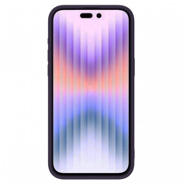 Nillkin CamShield Silky Silicone Case for iPhone 15 Pro with Camera Protector - Dark Purple