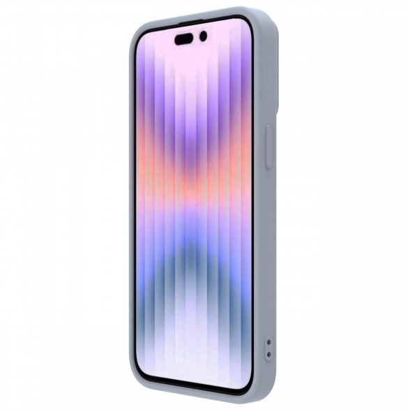 Nillkin CamShield Silky Silicone Case for iPhone 15 Pro with Camera Protector - Gray