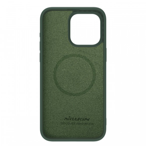 Nillkin CamShield Silky Silicone Case for iPhone 15 Pro with Camera Protector - Green
