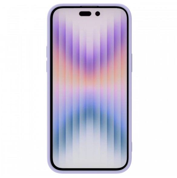 Nillkin CamShield Silky Silicone Case for iPhone 15 Pro with Camera Protector - Light Purple