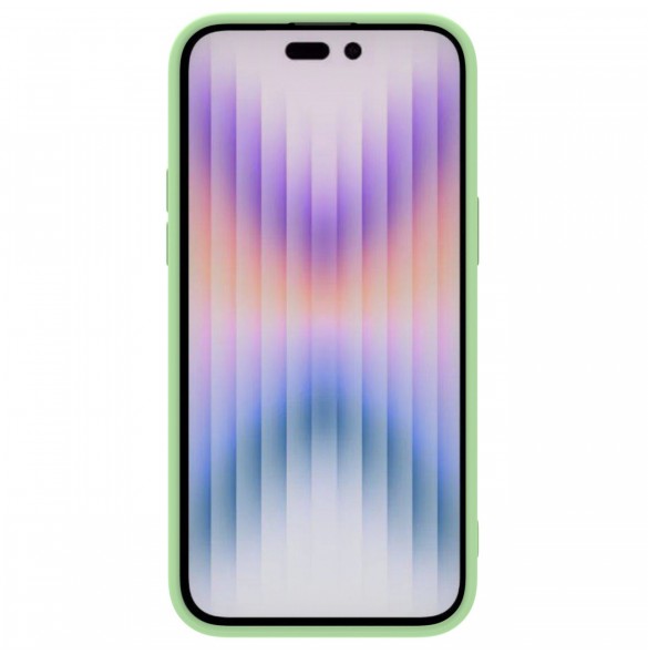 Nillkin CamShield Silky Silicone Case for iPhone 15 Pro with Camera Protector - Mint