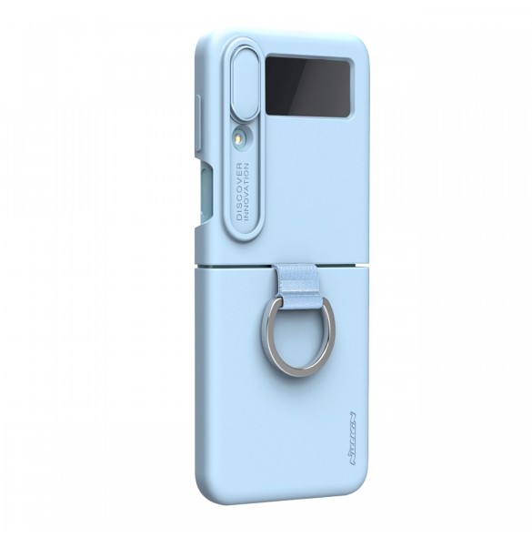 Nillkin CamShield Silikonfodral till Samsung Galaxy Z Flip 4 Silikonskydd med kameraskydd Blå