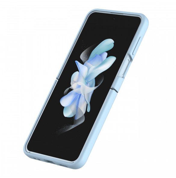 Nillkin CamShield Silikonfodral till Samsung Galaxy Z Flip 4 Silikonskydd med kameraskydd Blå