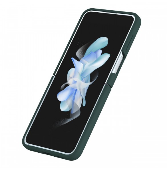 Nillkin CamShield Silikonfodral till Samsung Galaxy Z Flip 4 Silikonskydd med kameraskydd Grön