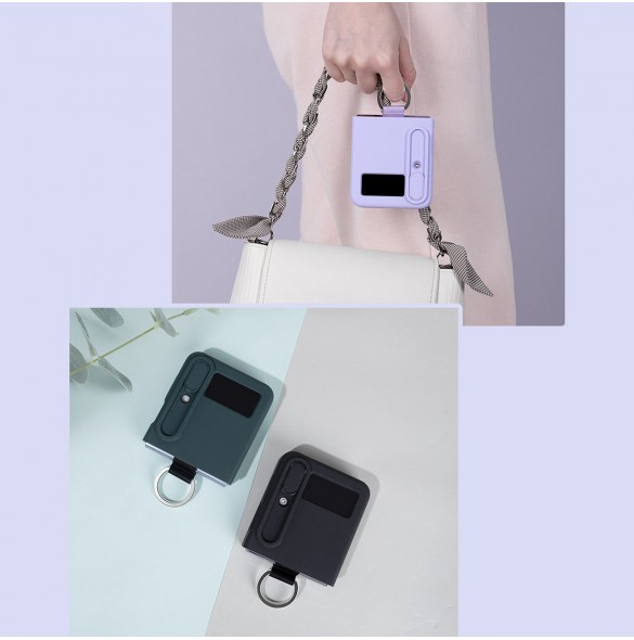 Nillkin CamShield Silikonfodral till Samsung Galaxy Z Flip 4 Silikonskydd med kameraskydd Grön