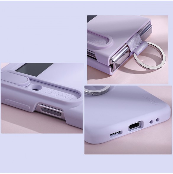 Nillkin CamShield Silikonfodral till Samsung Galaxy Z Flip 4 Silikonskydd med kameraskydd Grön