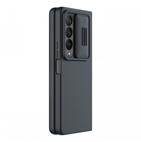 Nillkin CamShield Silikonfodral till Samsung Galaxy Z Fold 4 Silikonskydd med kameraskydd Svart