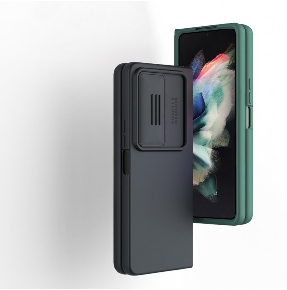 Nillkin CamShield Silikonfodral till Samsung Galaxy Z Fold 4 Silikonskydd med kameraskydd Svart