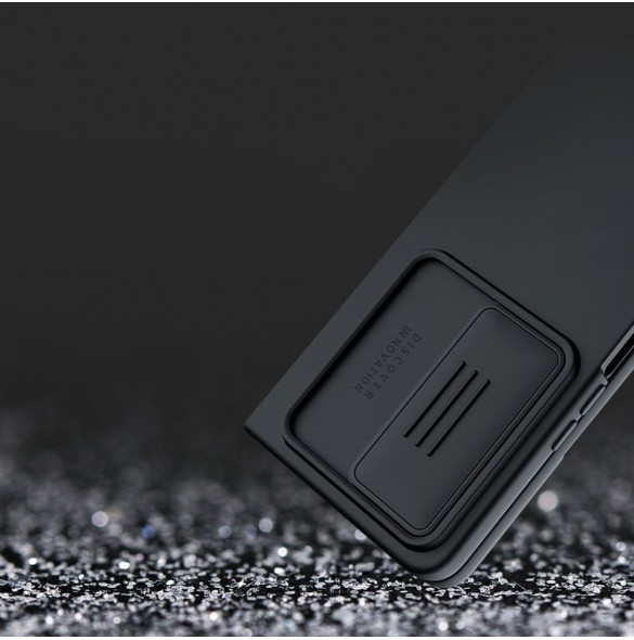 Nillkin CamShield Silikonfodral till Samsung Galaxy Z Fold 4 Silikonskydd med kameraskydd Svart