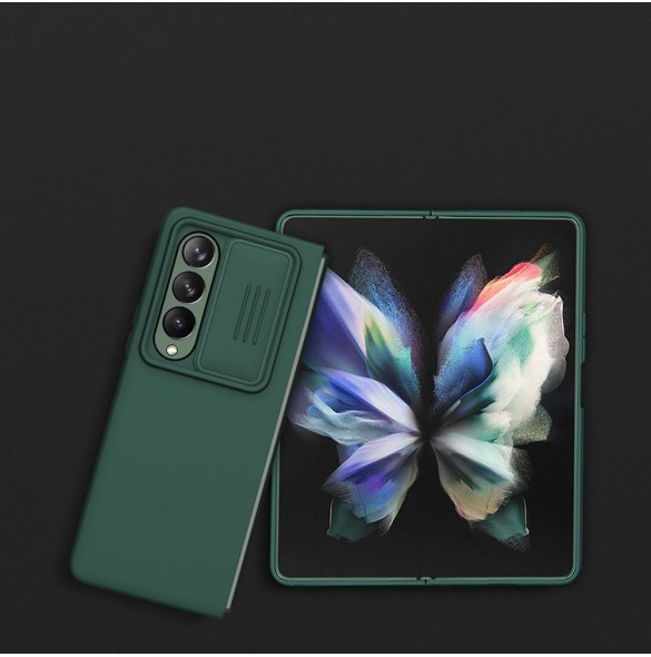 Nillkin CamShield Silikonfodral till Samsung Galaxy Z Fold 4 Silikonskydd med kameraskydd Svart