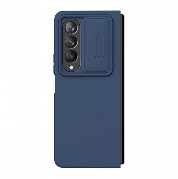 Nillkin CamShield Silikonfodral till Samsung Galaxy Z Fold 4 Silikonskydd med kameraskydd Blå