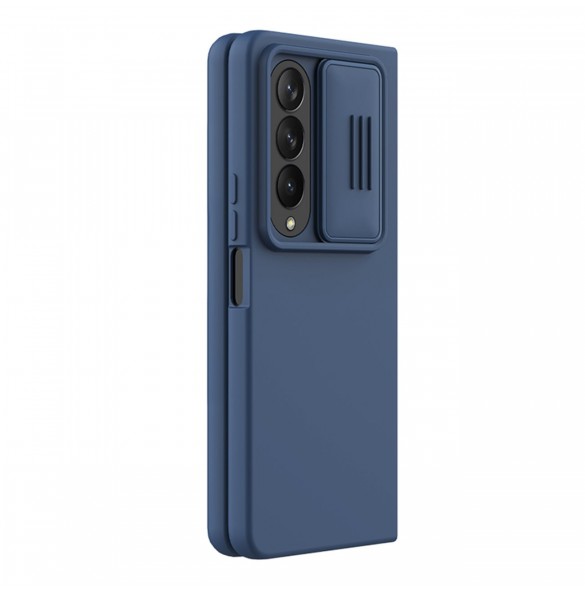 Nillkin CamShield Silikonfodral till Samsung Galaxy Z Fold 4 Silikonskydd med kameraskydd Blå