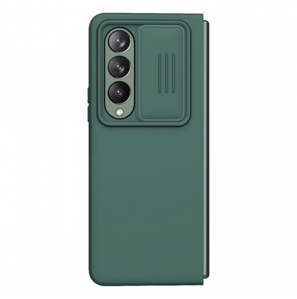 Nillkin CamShield Silikonfodral till Samsung Galaxy Z Fold 4 Silikonskydd med kameraskydd Grön