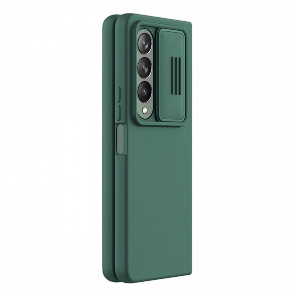 Nillkin CamShield Silikonfodral till Samsung Galaxy Z Fold 4 Silikonskydd med kameraskydd Grön