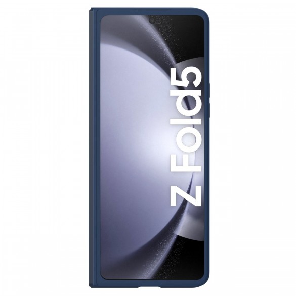 Nillkin CamShield Silikonfodral till Samsung Galaxy Z Fold 5 med kameraskydd - Mörkblå